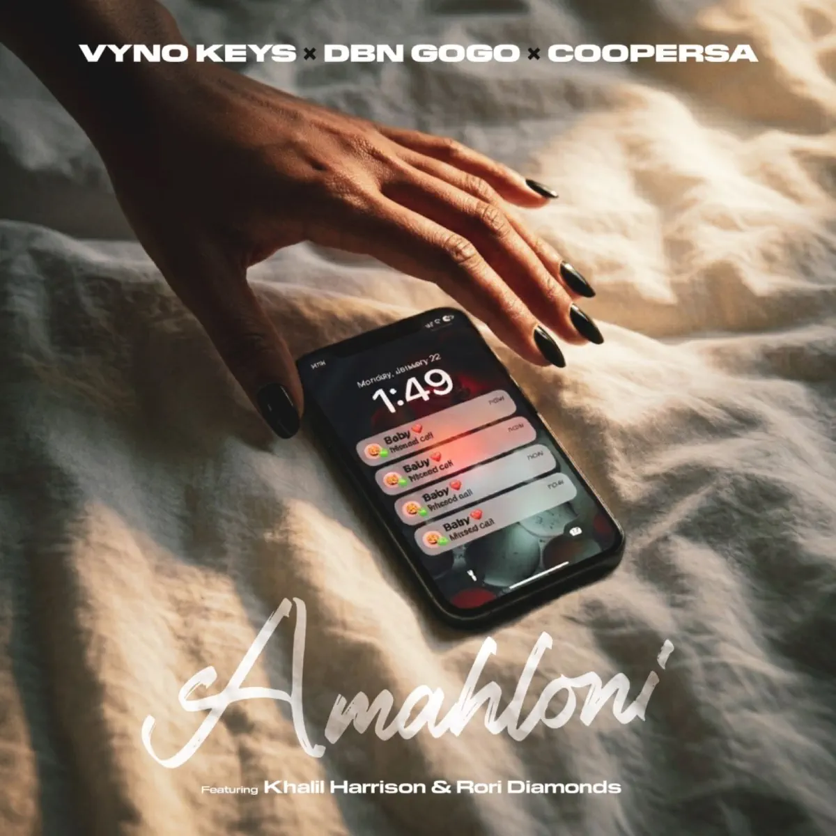 Amapiano Music - Vyno Keys, DBN Gogo & Cooper SA - Amahloni (feat. Khalil Harrison & Rory Diamondz)