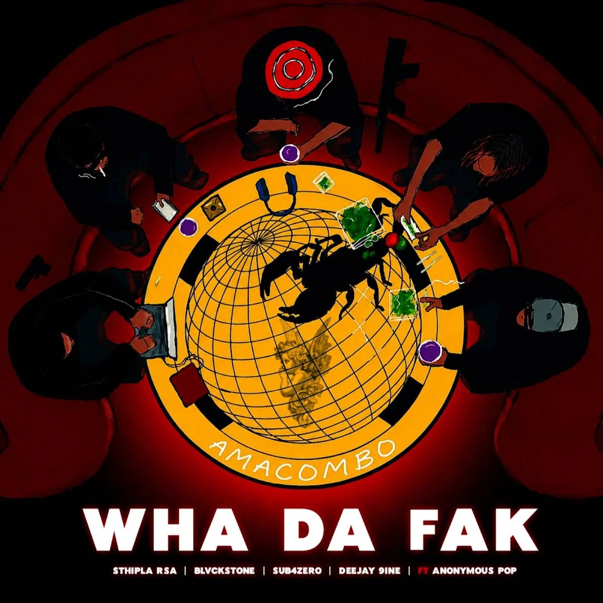 Amapiano Music - Sthipla rsa, Blvckstone, Sub4Zero & Deejay 9ine - Wha Da Fak (Amacombo) [feat. Anonymous Pop]
