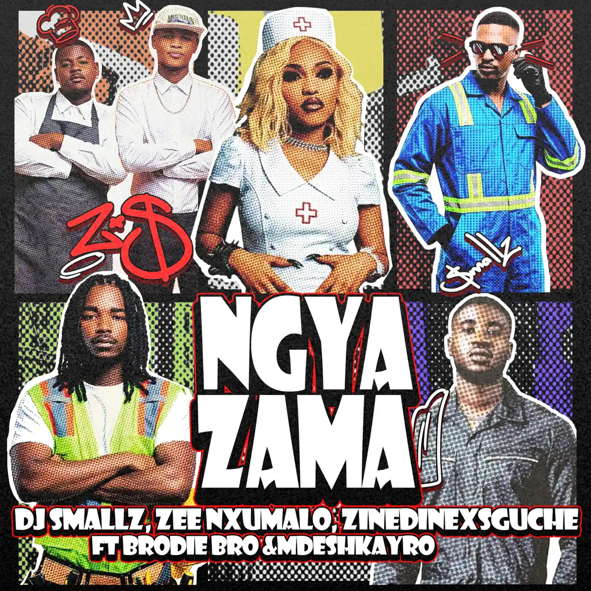 Amapiano Music - DJ Smallz, Zee Nxumalo & ZinedinexSguche - Ngyazama (feat. Brodie.Bro & Mdeshkayro)