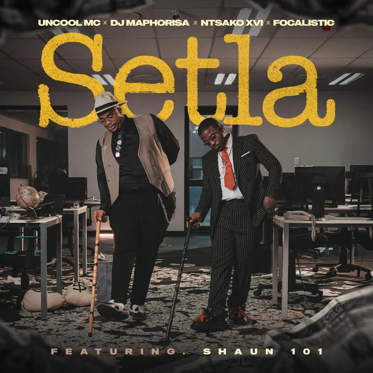 Amapiano Music - Uncool MC, DJ Maphorisa, & N T S A K O XVI - Setla (feat. Focalistic & Shaun 101)
